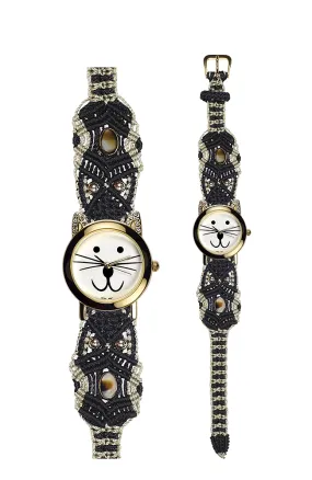 101AR (LE) - Wide with Gold Cat Watch