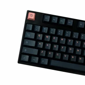 140 Keys Black&Pink Keycap Set Cherry Profile PBT Sublimation Keycaps for Mechanical Keyboard