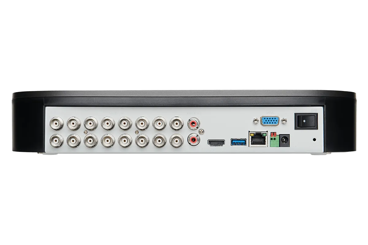 16-Channel System with 4 Wireless and 4 2K Resolution Security Cameras and 43"" Monitor