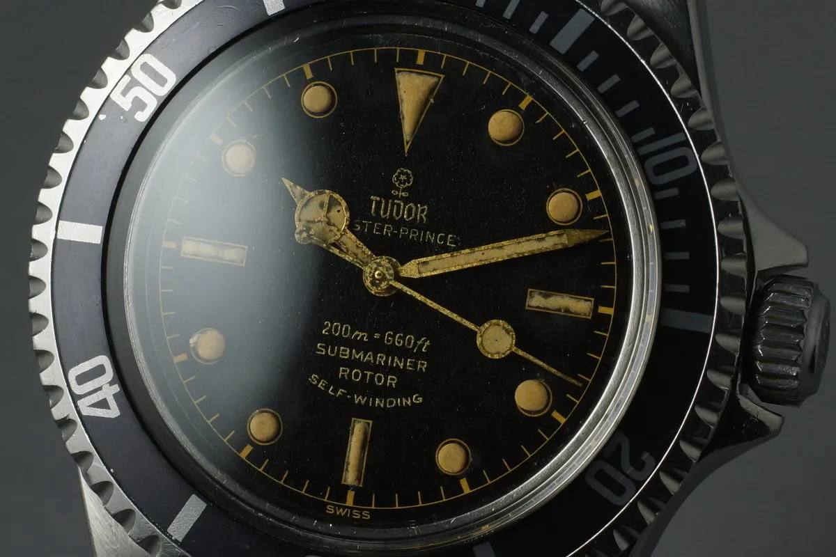 1963 Tudor Submariner  7928 PCG Gilt Chapter Ring Dial