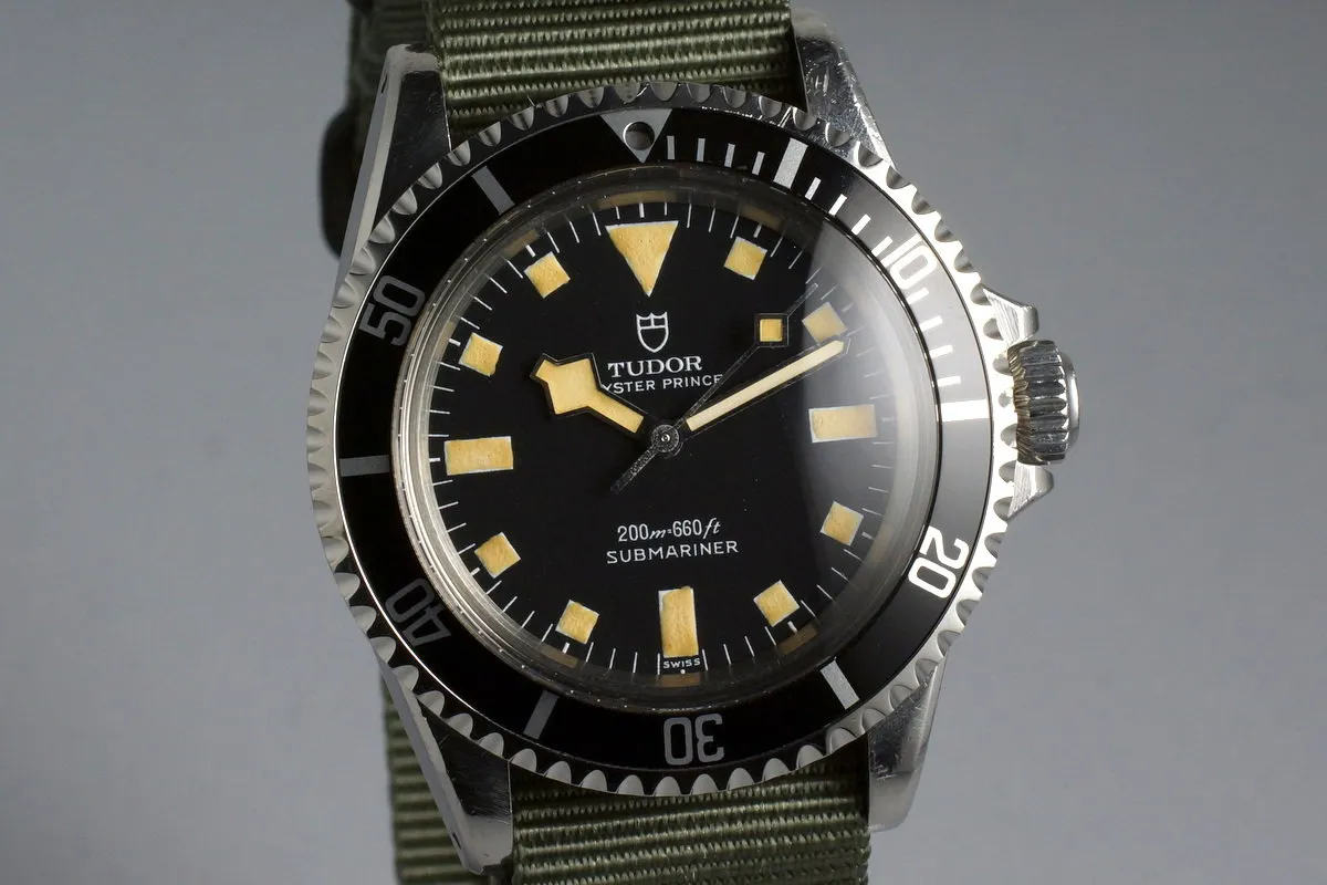 1972 Tudor Black Submariner 7016/0 Snowflake