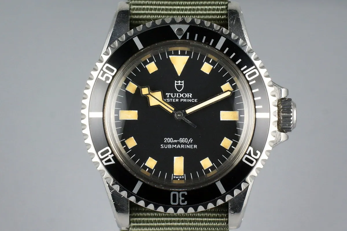 1972 Tudor Black Submariner 7016/0 Snowflake