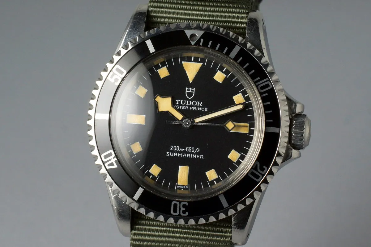 1972 Tudor Black Submariner 7016/0 Snowflake