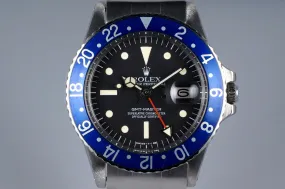 1975 Rolex GMT 1675 Radial Dial with Blueberry Insert