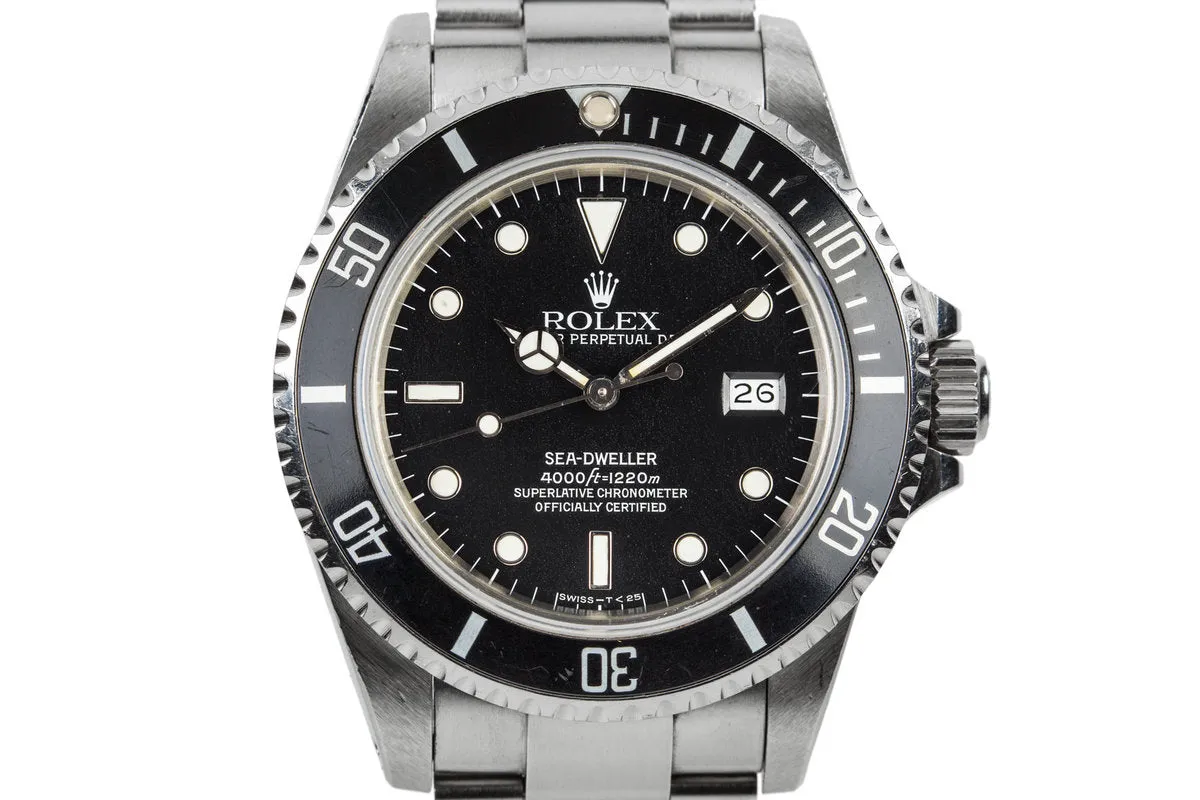 1983 Rolex Sea-Dweller 16660 with "Star Dust" Dial