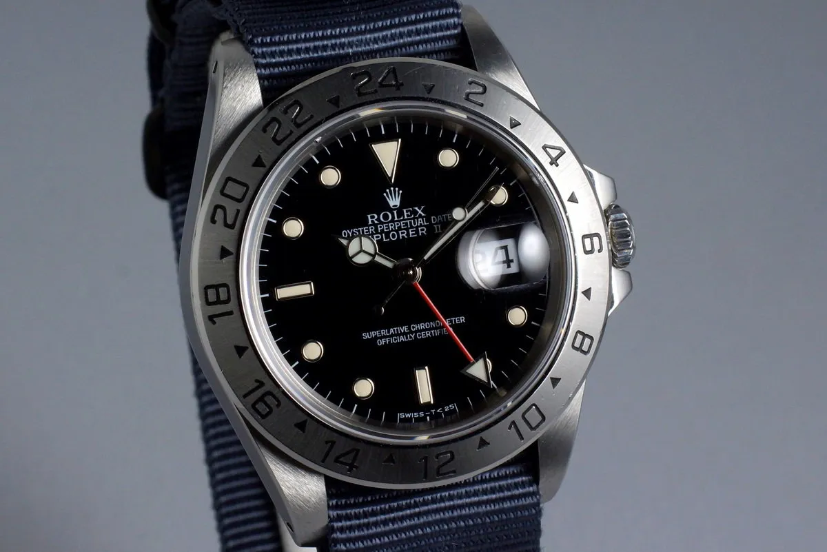 1991 Rolex Explorer II 16570 Black Dial with RSC Papers