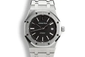 2013 Audemars Piguet Royal Oak 15300ST.00.1220ST.03 Black Dial with Box and Papers