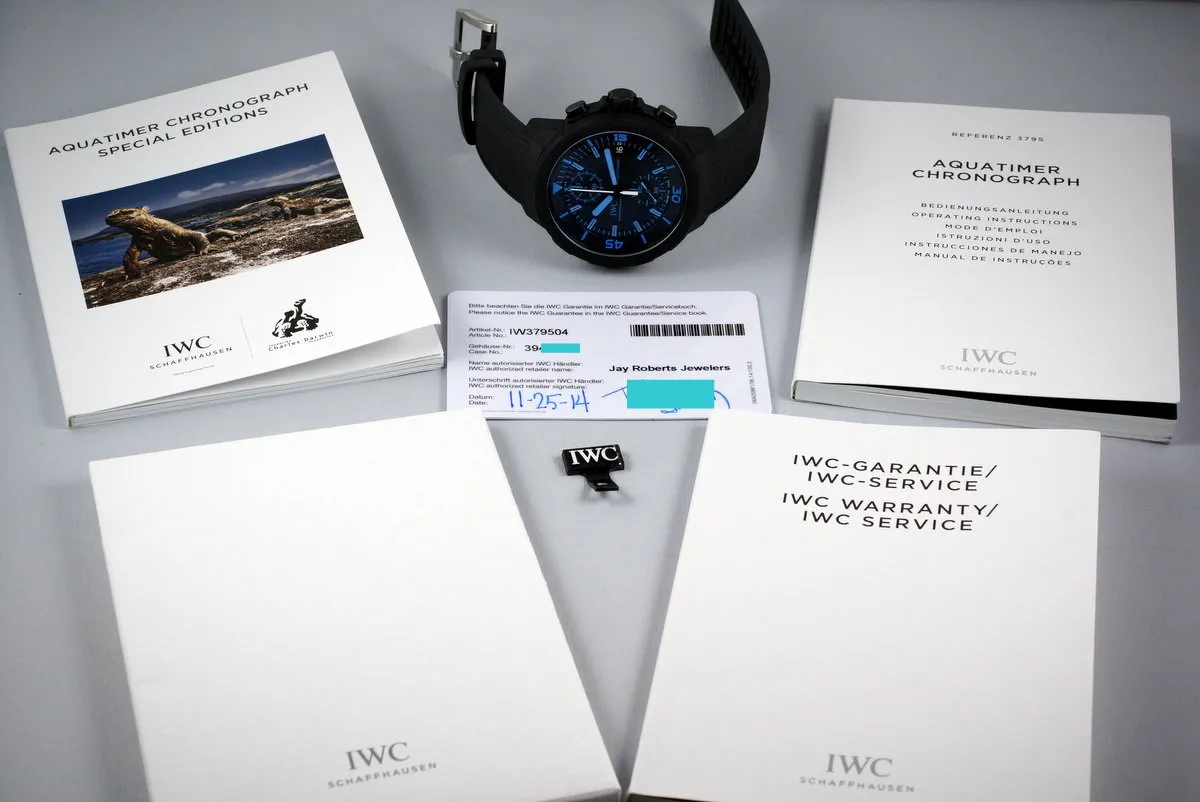 2014 IWC Aquatimer Chronograph Edition ‘50 Years Science for Galapagos’ IW379504 with Box and Papers