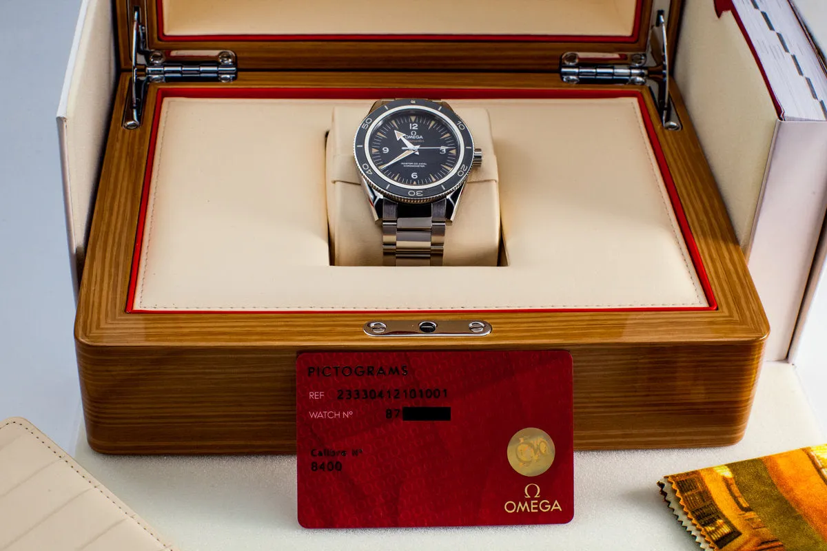 2015 Omega Seamaster Co-Axial Chronometer with Box and Papers