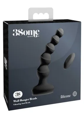 3Some Wall Banger Silicone Rechargeable Remote Control Anal Beads