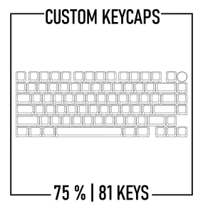 75% Custom Keycaps Set ( ANSI | 81 Keys )