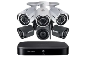 8-Channel Wired/Wireless System with 3 Wireless and 3 HD 1080p Resolution Security Cameras