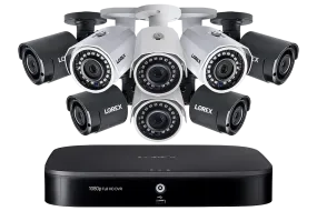 8-Channel Wired/Wireless System with 4 Wireless and 4 HD 1080p Resolution Security Cameras