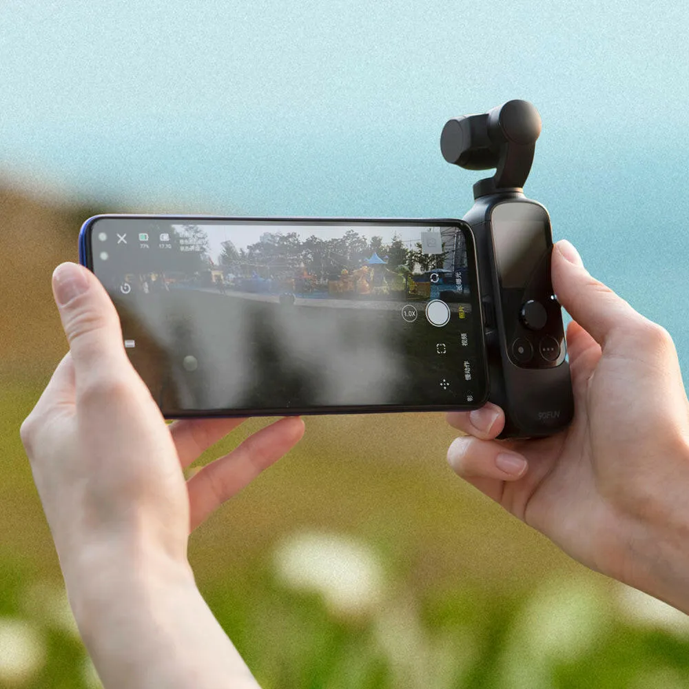 90FUN Capture 1 Vlogging Camera Handheld 3-Axis Stabilized Gimbal Vlog Camera One-click Editing AI Smart Tracking 4K/60fps Video 116°  Wide Angle Lens Built-in Battery Multiple Modes Pocket-Sized