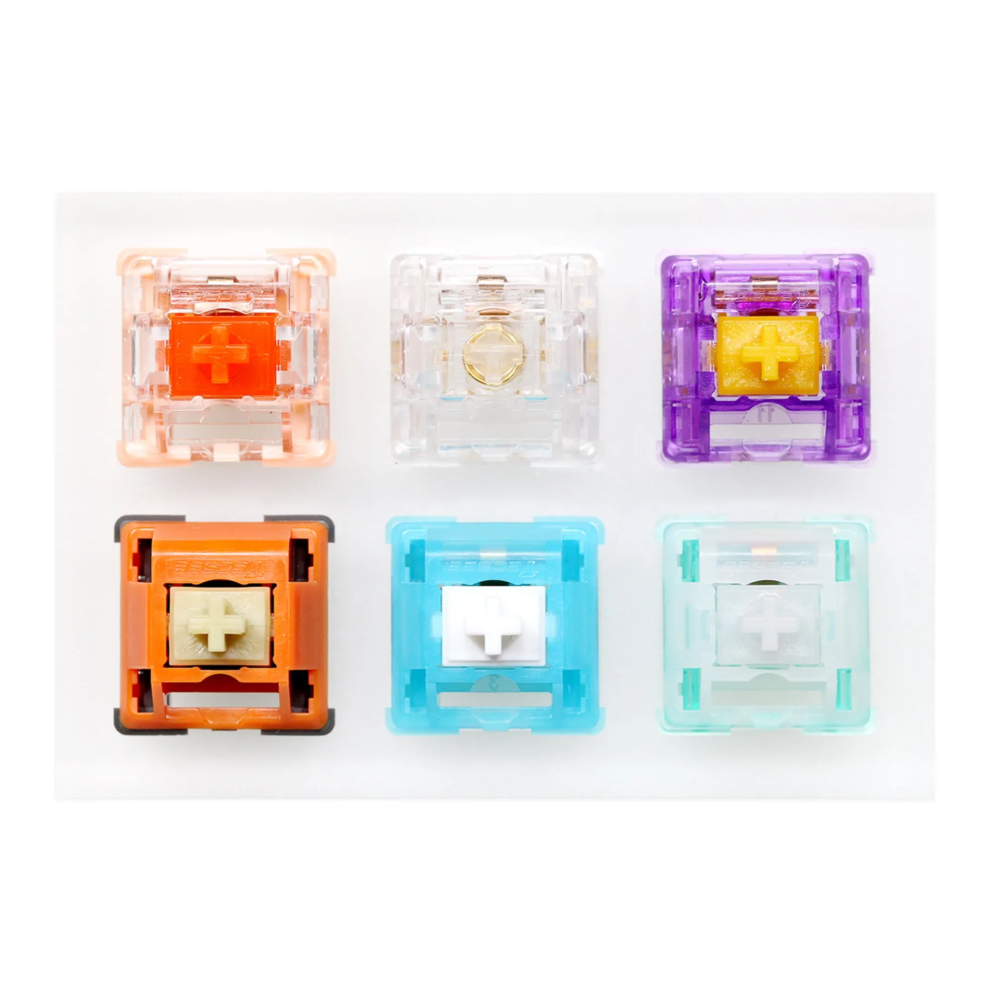 Acrylic Switch Tester TECSEE Switch for Mechanical Keyboard Coral Ice Candy Ice Grape Safety Bluesky Jadetie