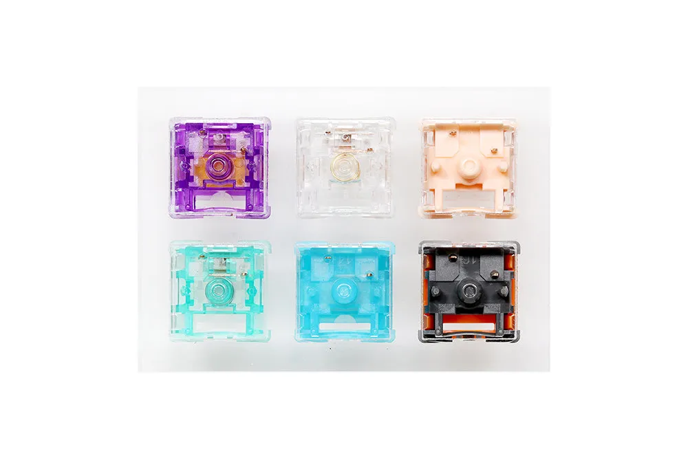 Acrylic Switch Tester TECSEE Switch for Mechanical Keyboard Coral Ice Candy Ice Grape Safety Bluesky Jadetie