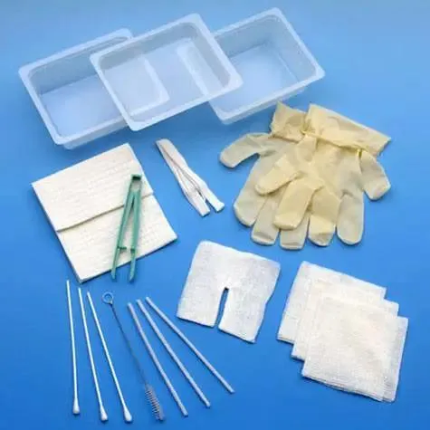 AirLife Tracheostomy Cleaning Tray with Gloves, Sterile