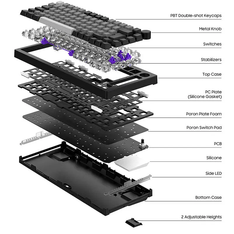 Akko 5075B Plus ISO Layout Wireless Mechanical Keyboard