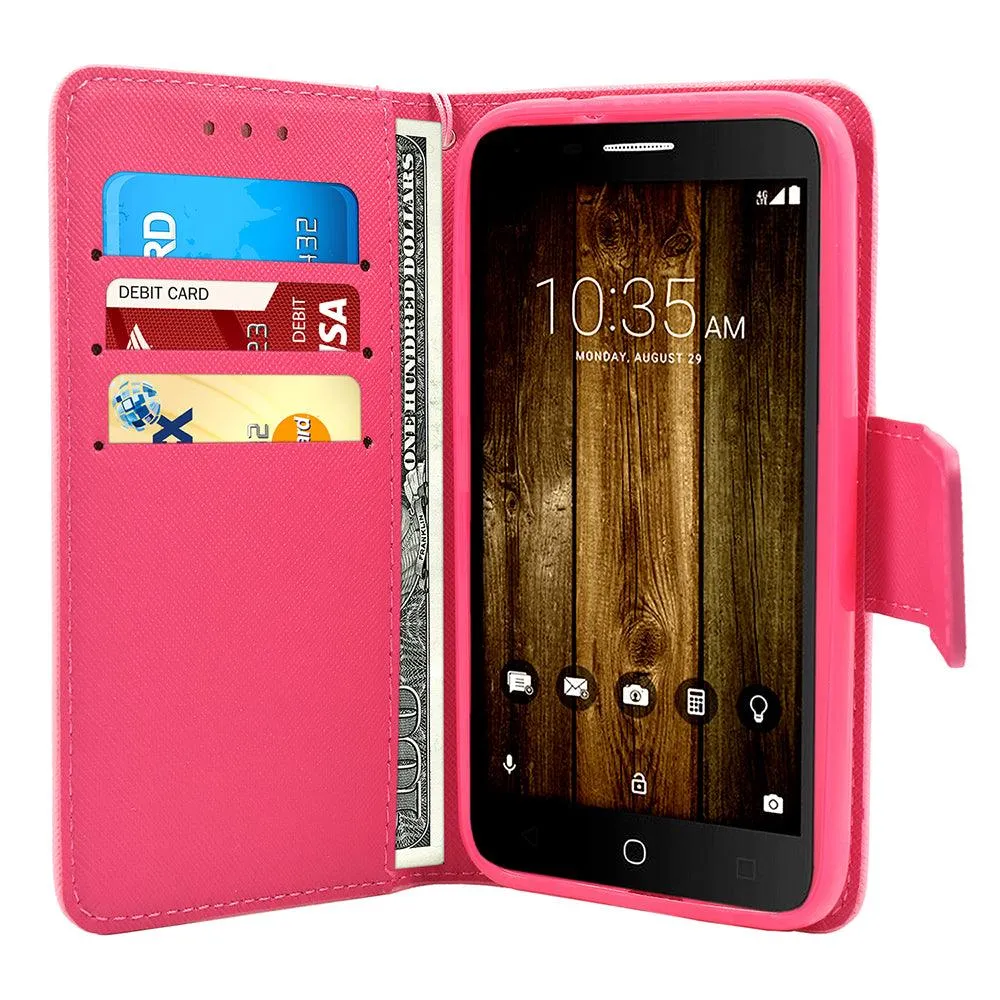 Alcatel OneTouch Fierce 4 / Allura / Pop 4 Plus Leather Wallet Pouch Case by Modes