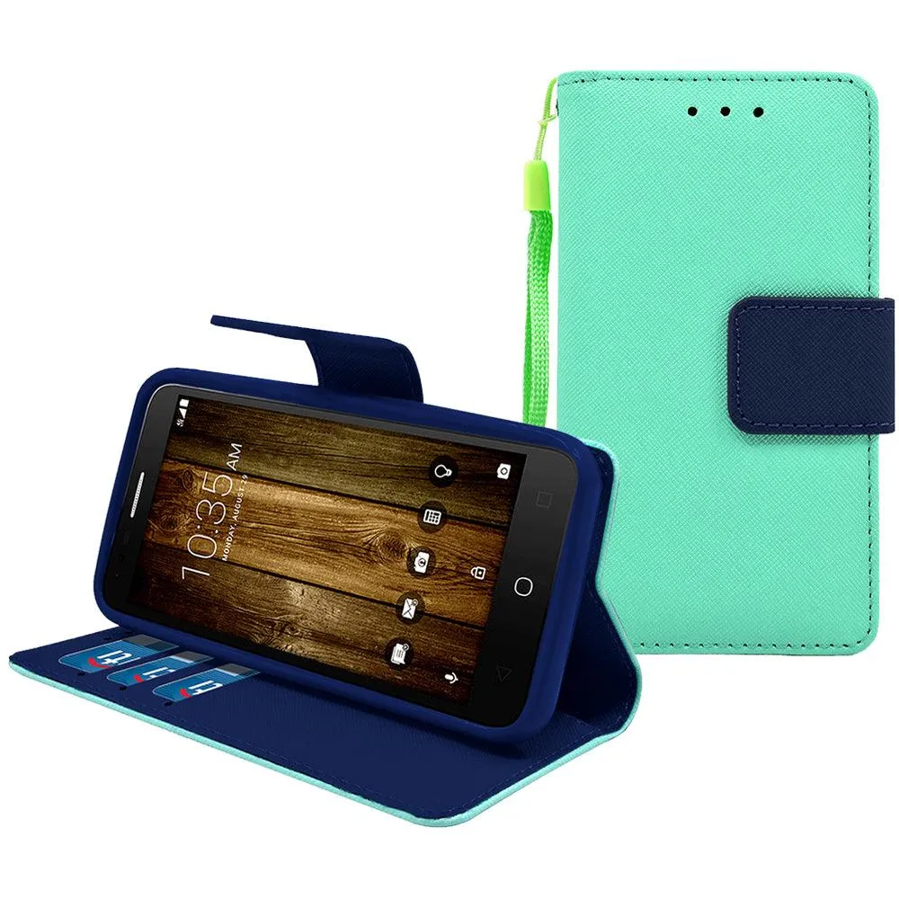 Alcatel OneTouch Fierce 4 / Allura / Pop 4 Plus Leather Wallet Pouch Case by Modes