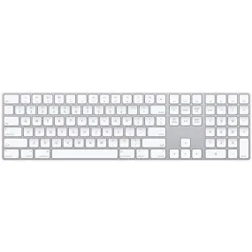 Apple Wireless Bluetooth Magic Keyboard with 10 Key Numeric Keypad - A1843 (MQ052LL/A) - Silver