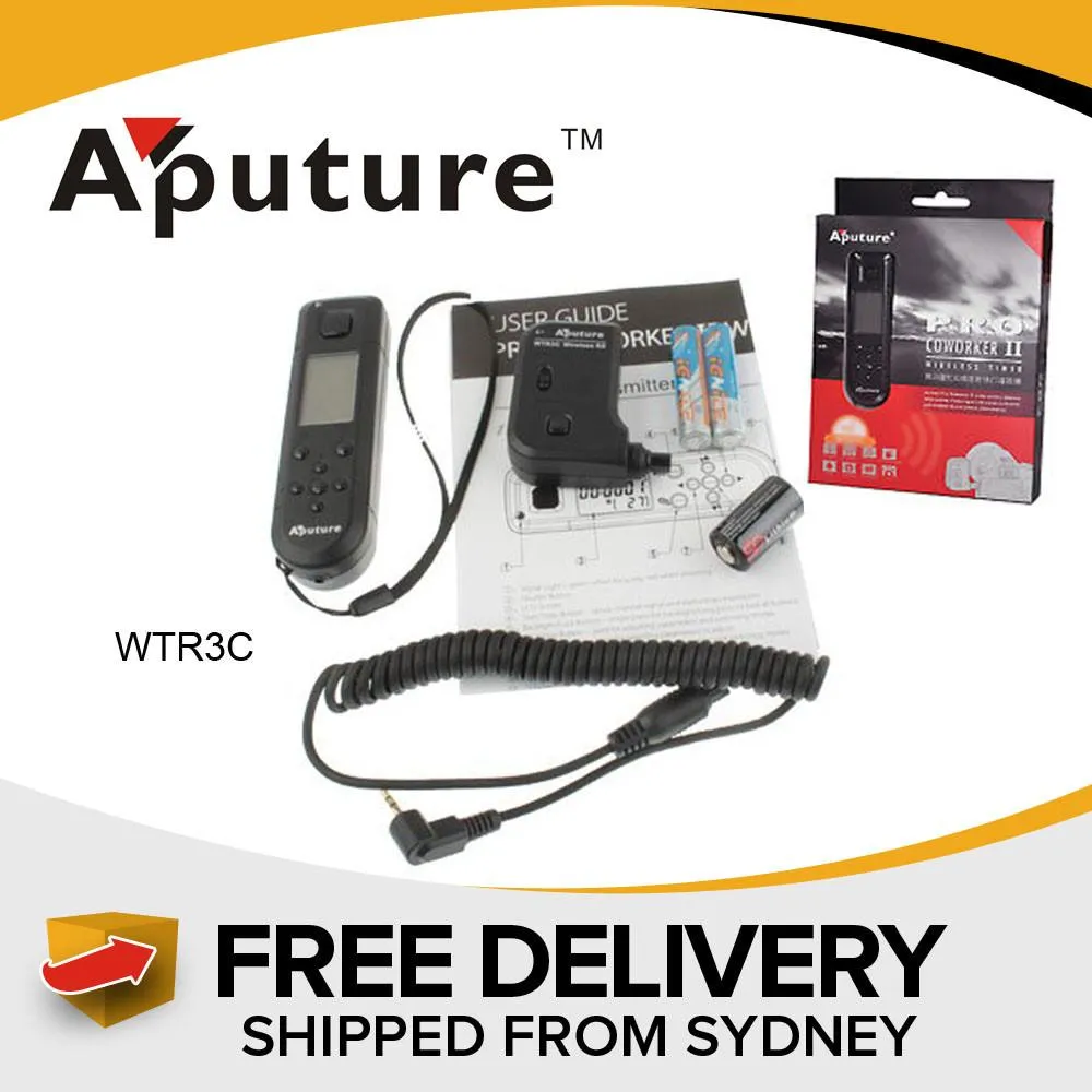 Aputure Pro Coworker II Wireless Timer Remote WTR3C Canon 6D 5D Mark II E311