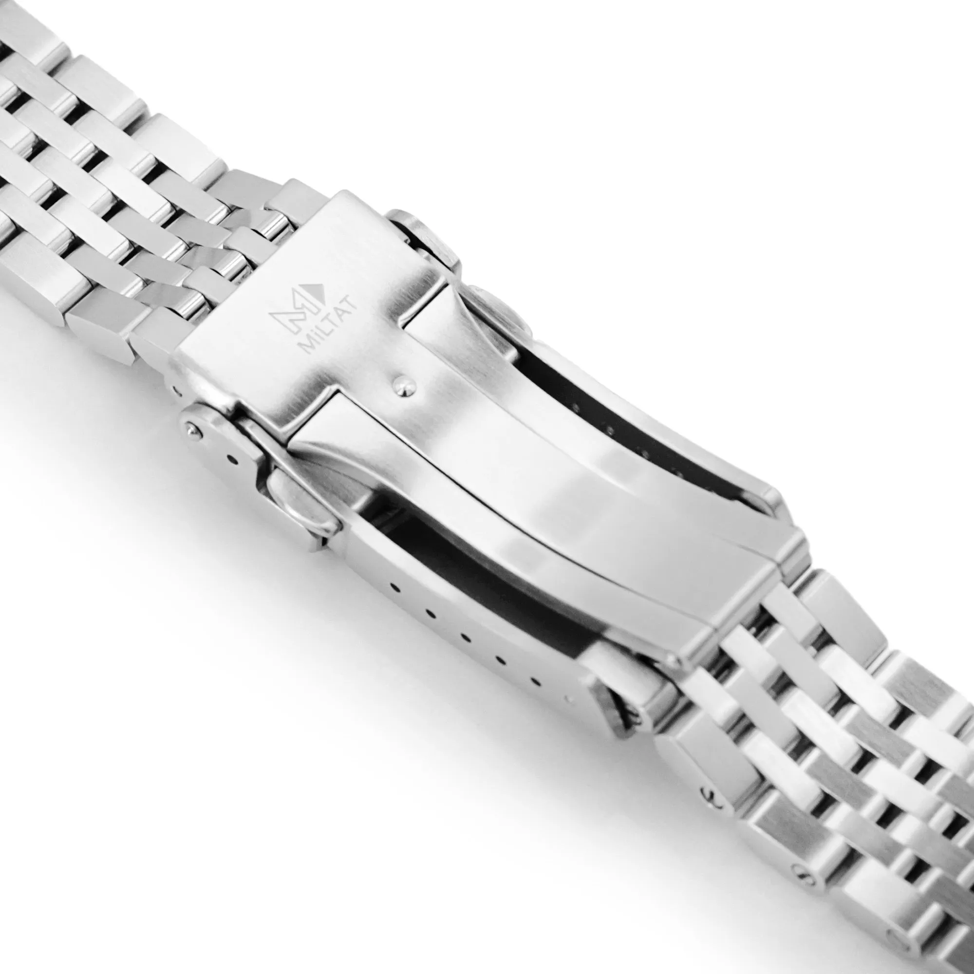 Asteroid for Grand Seiko 44GS V-Clasp, Brushed with Polished Center