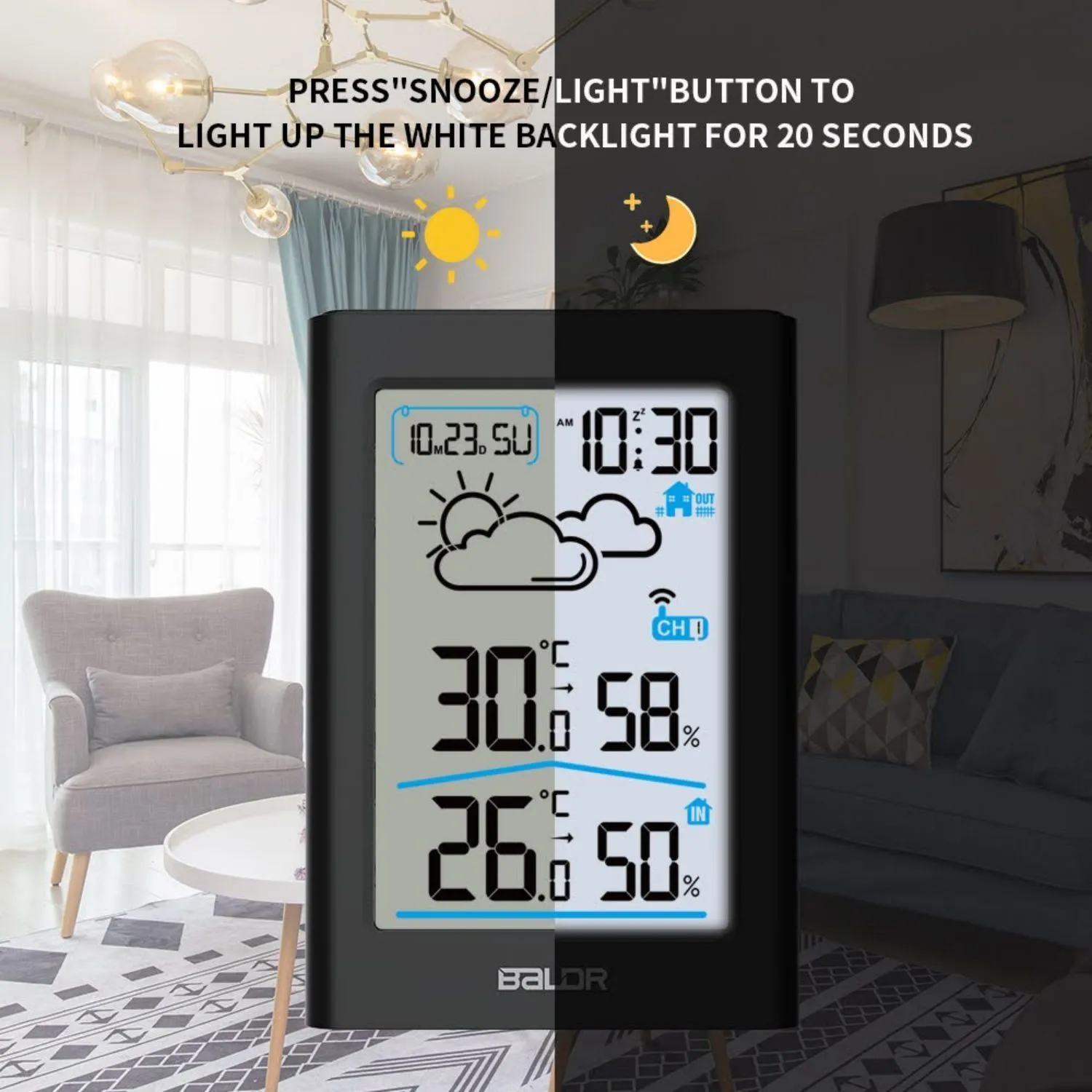 BALDR Thermometer Wireless Weather Station