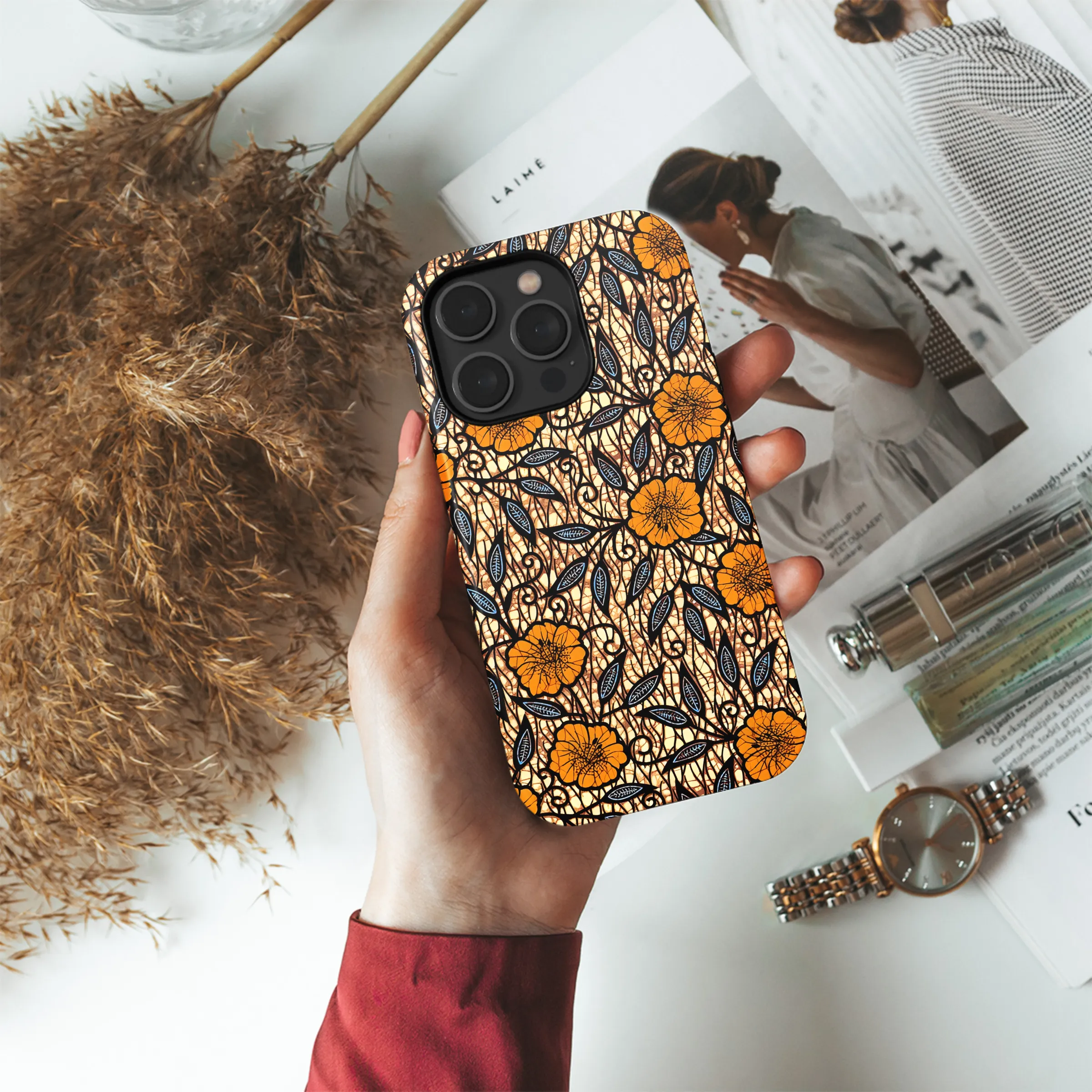 Batik Ankara Print Designs Phone Case iPhone Samsung Cover Pixel 3824