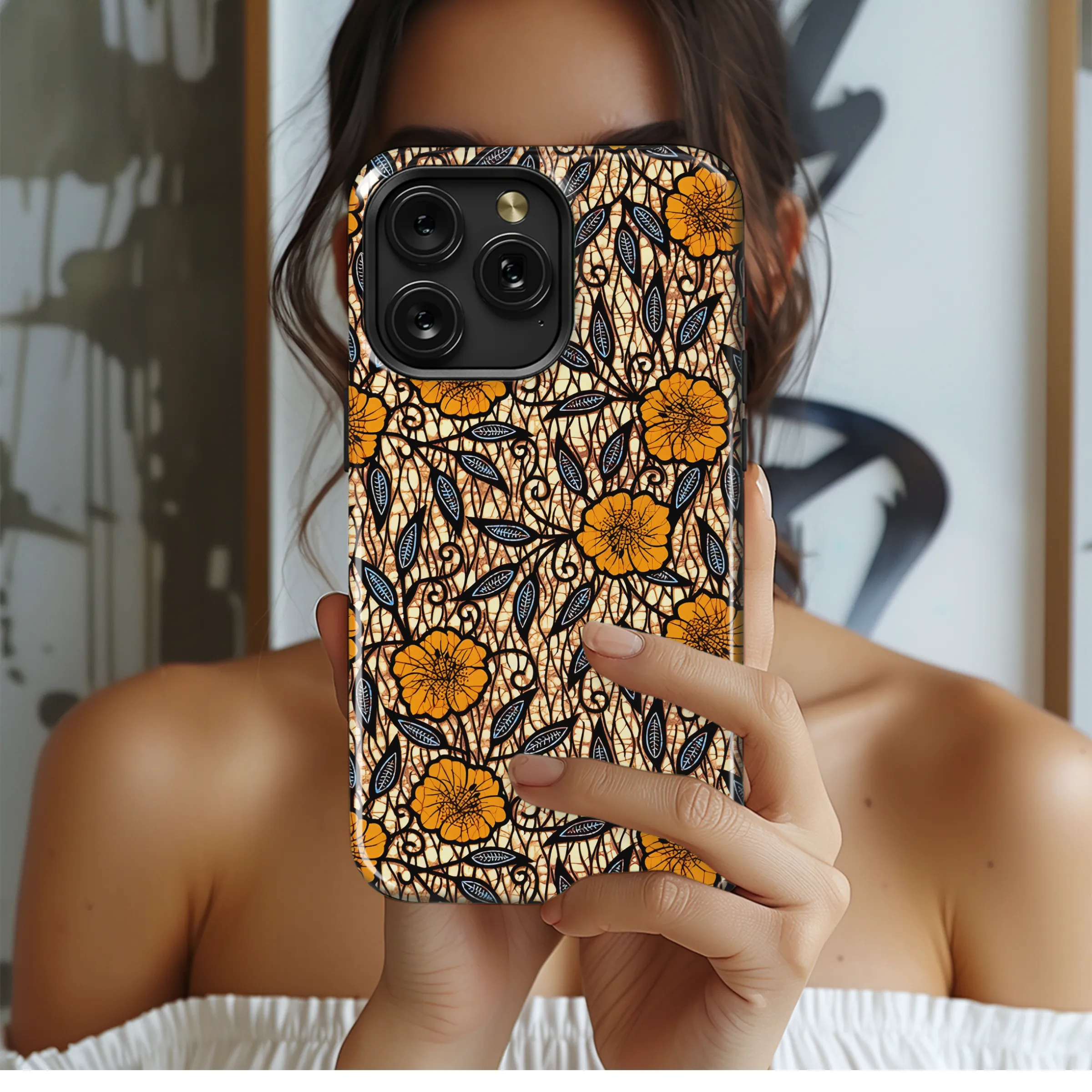 Batik Ankara Print Designs Phone Case iPhone Samsung Cover Pixel 3824