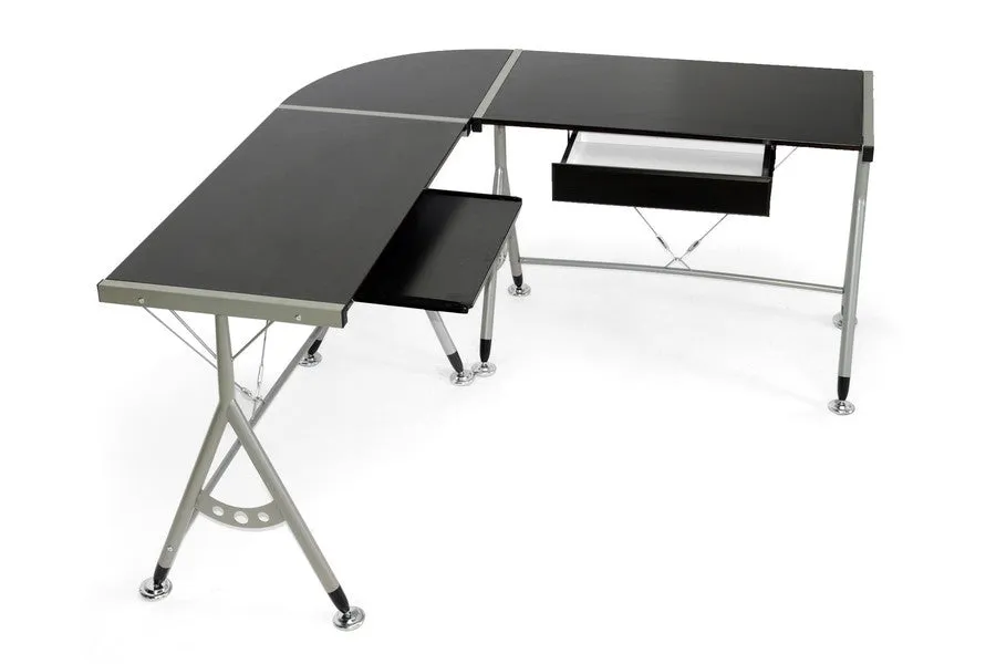 Baxton Studio Elburn L-Shaped Computer Desk