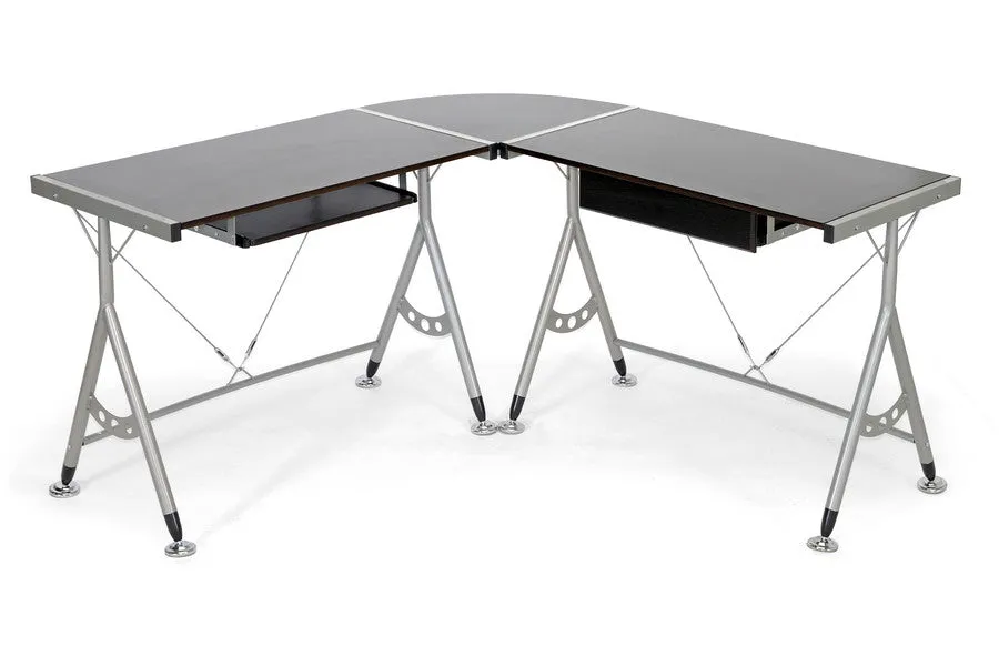 Baxton Studio Elburn L-Shaped Computer Desk