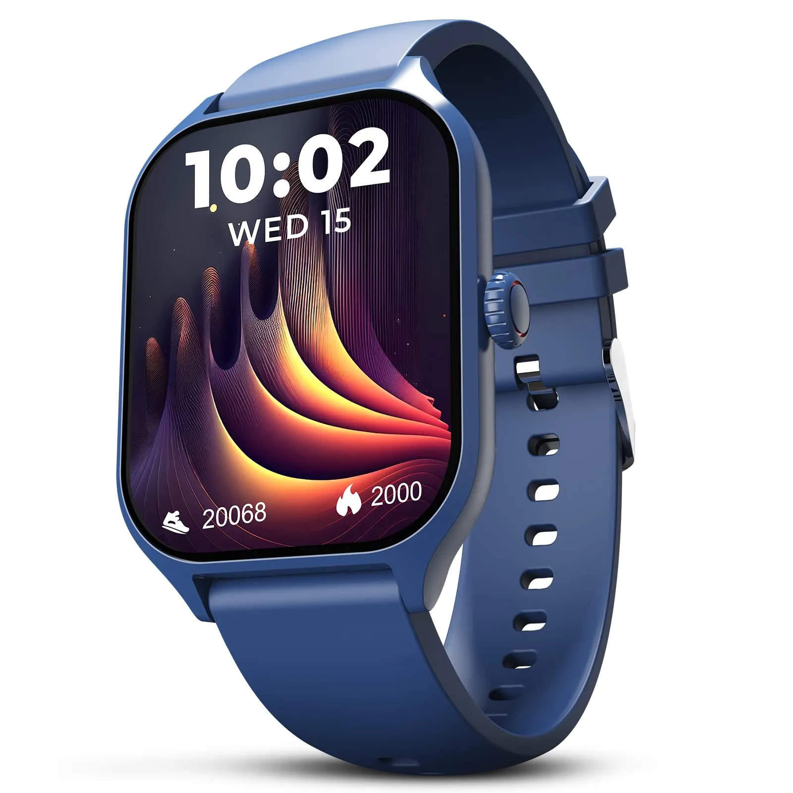 beatXP Marv Raze 1.96" Display, Advanced Bluetooth Calling Smart Watch, Smart AI Voice Assistant, 60 Hz Refresh Rate, Health, SpO2 & Stress Monitoring, Fast Charging (Blue)