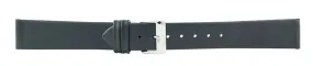 Black Smooth Leather Watch Band 18mm (Long XXL) 114081