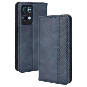 Bofink Vintage Oppo Reno7 Pro 5G leather case - Blue