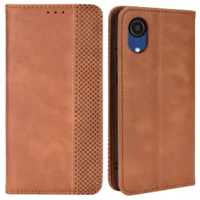 Bofink Vintage Samsung Galaxy A03 Core leather case - Brown