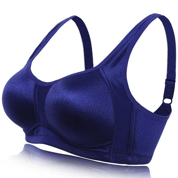 Breathable Wireless Anti Sagging Shiny Surface Vest Bra