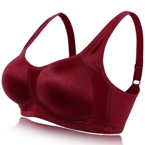 Breathable Wireless Anti Sagging Shiny Surface Vest Bra