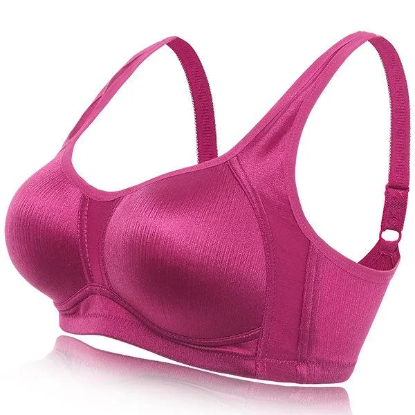 Breathable Wireless Anti Sagging Shiny Surface Vest Bra