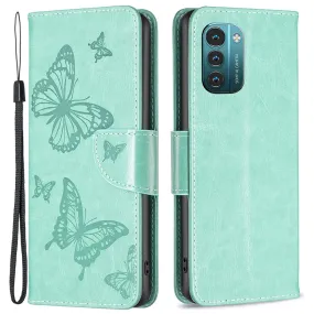 Butterfly Nokia G11 / G21 flip case - Green