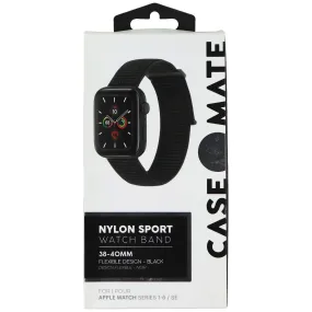 Case-Mate Nylon Sport Watchband for Apple Watch 38mm/40mm Cases - Black