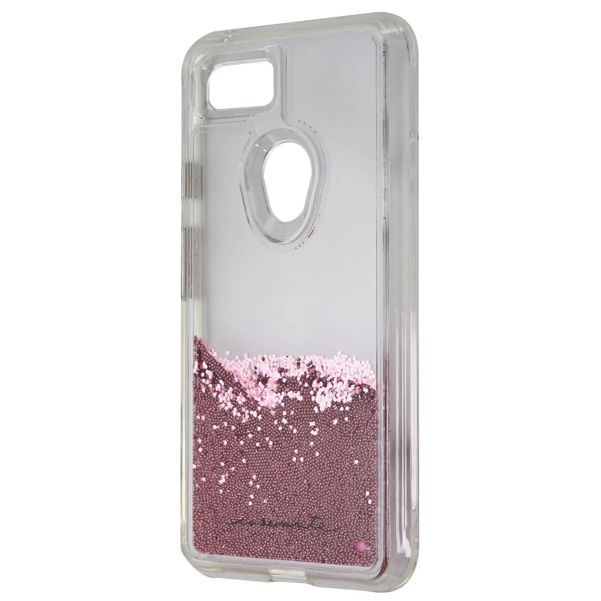 Case-Mate Waterfall Series Liquid Glitter Case for Google Pixel 3 XL - Rose Gold