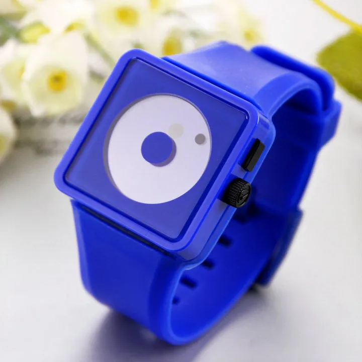 Casual Watch Sports watch Fashion women Smile Dot hours Quartz watches Unisex men Silicone Wristwatches