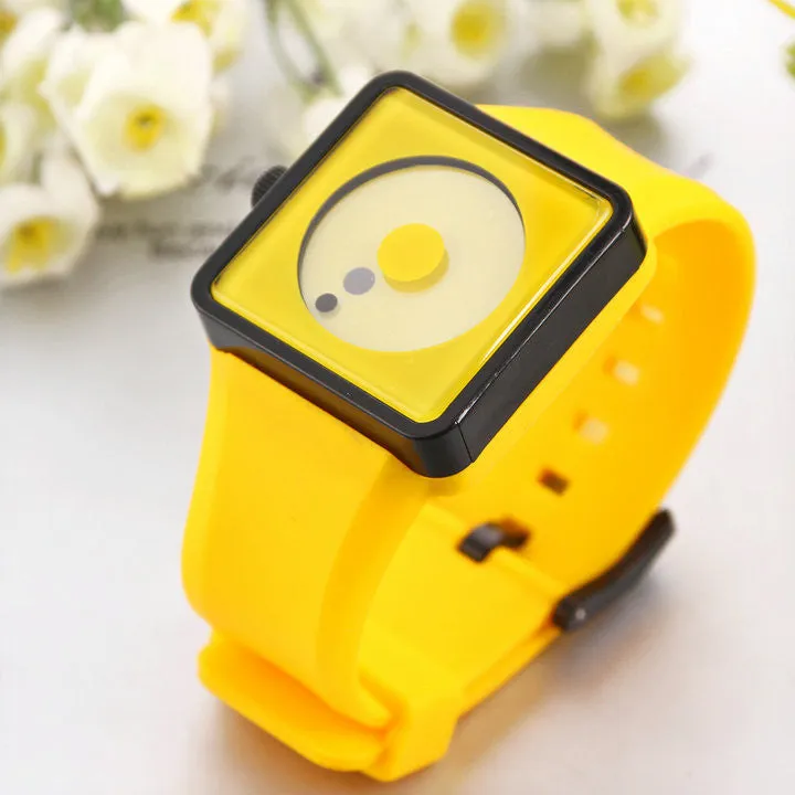 Casual Watch Sports watch Fashion women Smile Dot hours Quartz watches Unisex men Silicone Wristwatches