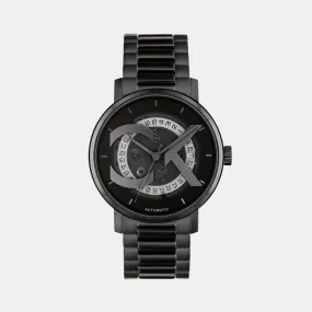 Ck Iconic Unisex Automatic Black Dial Analog Stainless Steel Watch 25300017