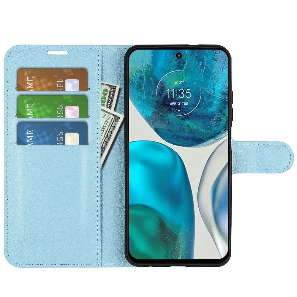 Classic Motorola Moto G52 / Moto G82 flip case - Blue