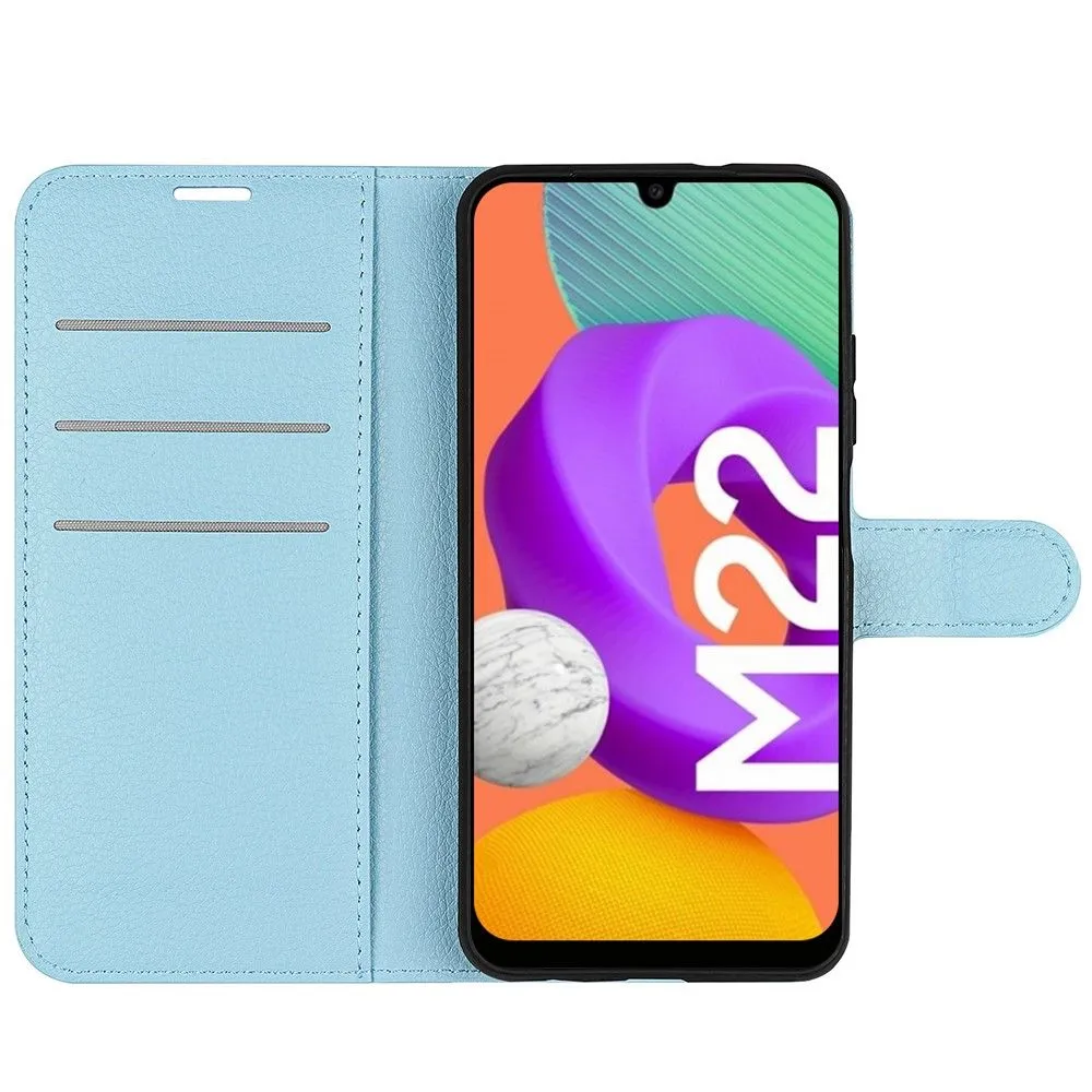 Classic Samsung Galaxy M22 flip case - Blue