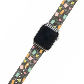 Cocktail Mix Black Glitter Smartwatch Strap