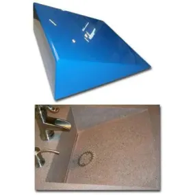 Concrete Sink Mold SDP-2 Wedge Ramp Slot Drain (17 1/8"x16"x6")