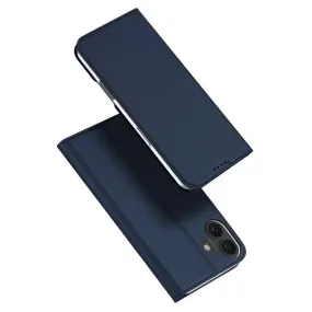 DUX DUCIS Skin Pro Faux Leather Wallet Flip Case for Apple iPhone 16 Plus - Blue